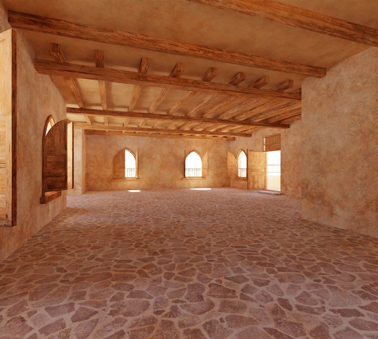 Ancient Desert House 6 3D model_6