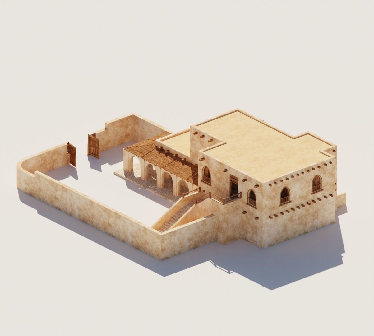 Ancient Desert House 6 3D model_2