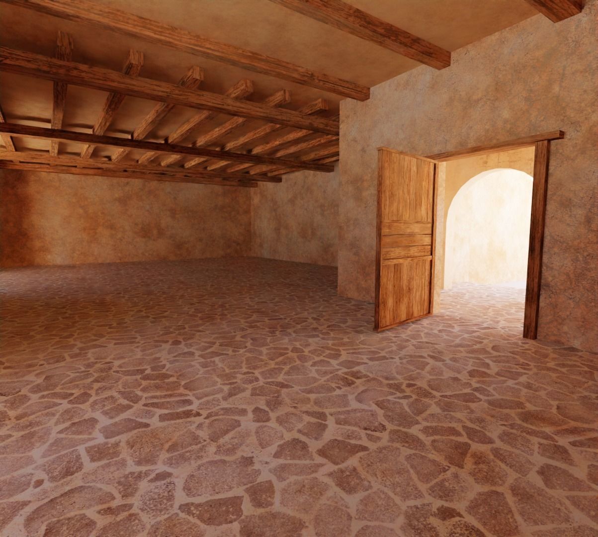 Ancient Desert House 6 3D model_7