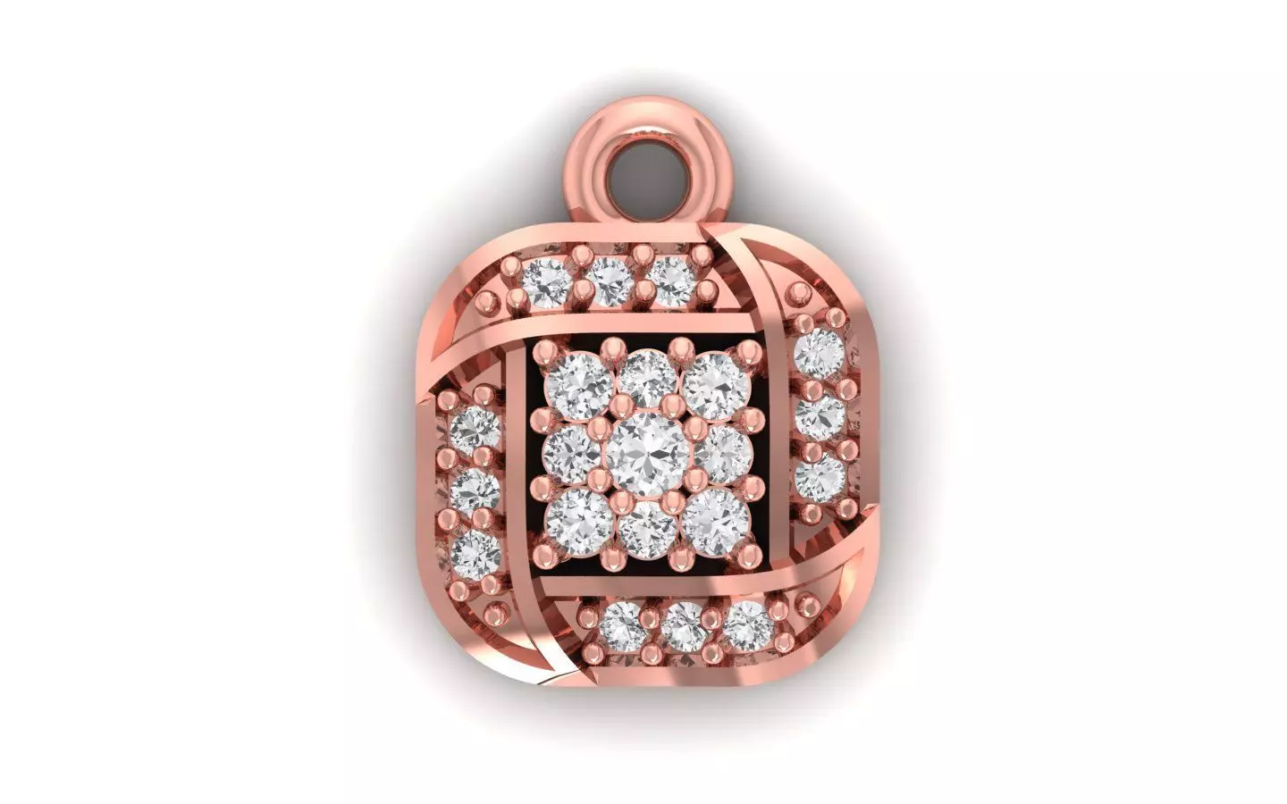 Solitaire Women Pendant 3dm STL OBJ FBX Render Details 3D print model_0