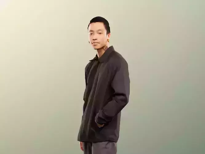 Henrik 12564 - Standing Casual Asian Man