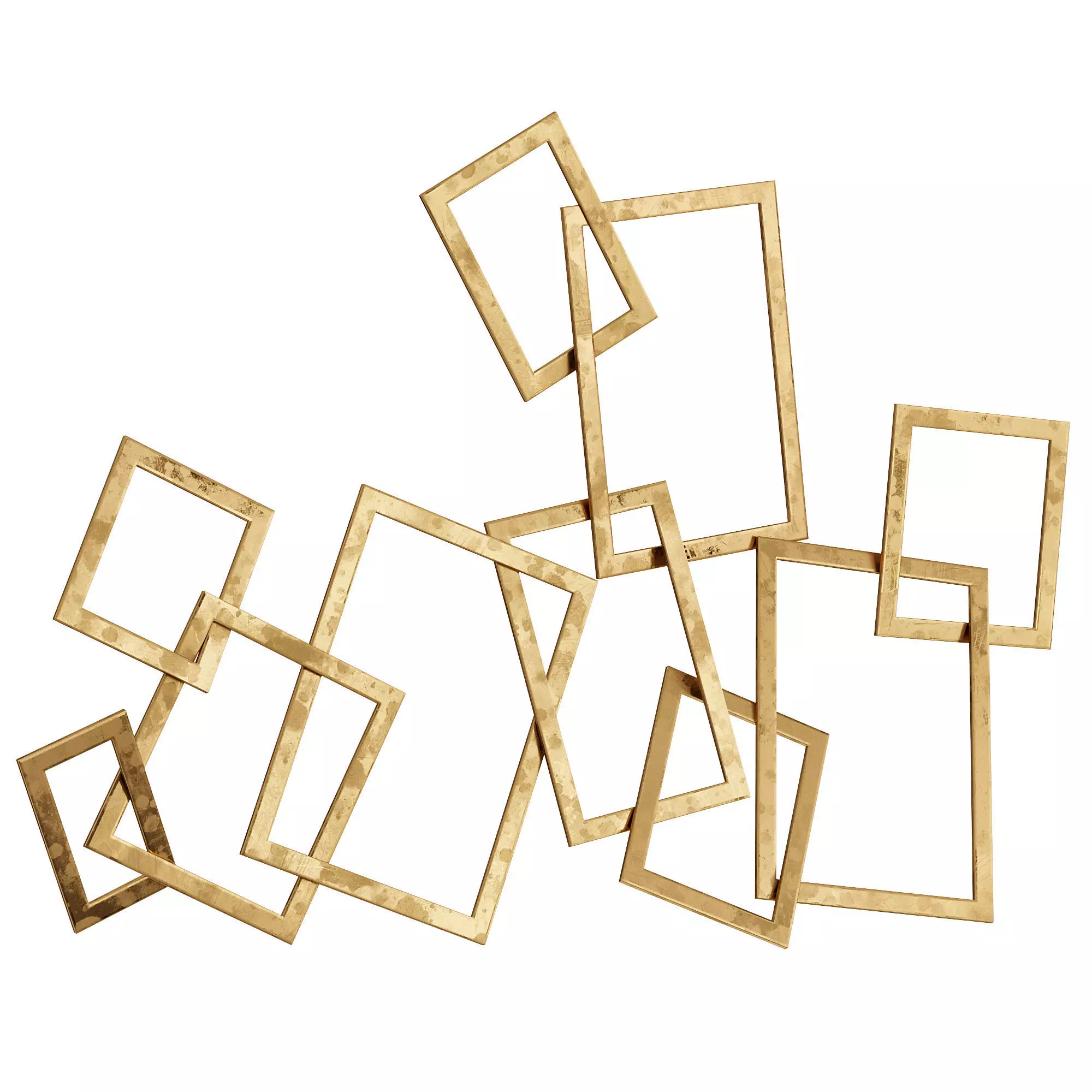 Cole Grey Metal Wall Decor 3D model_0