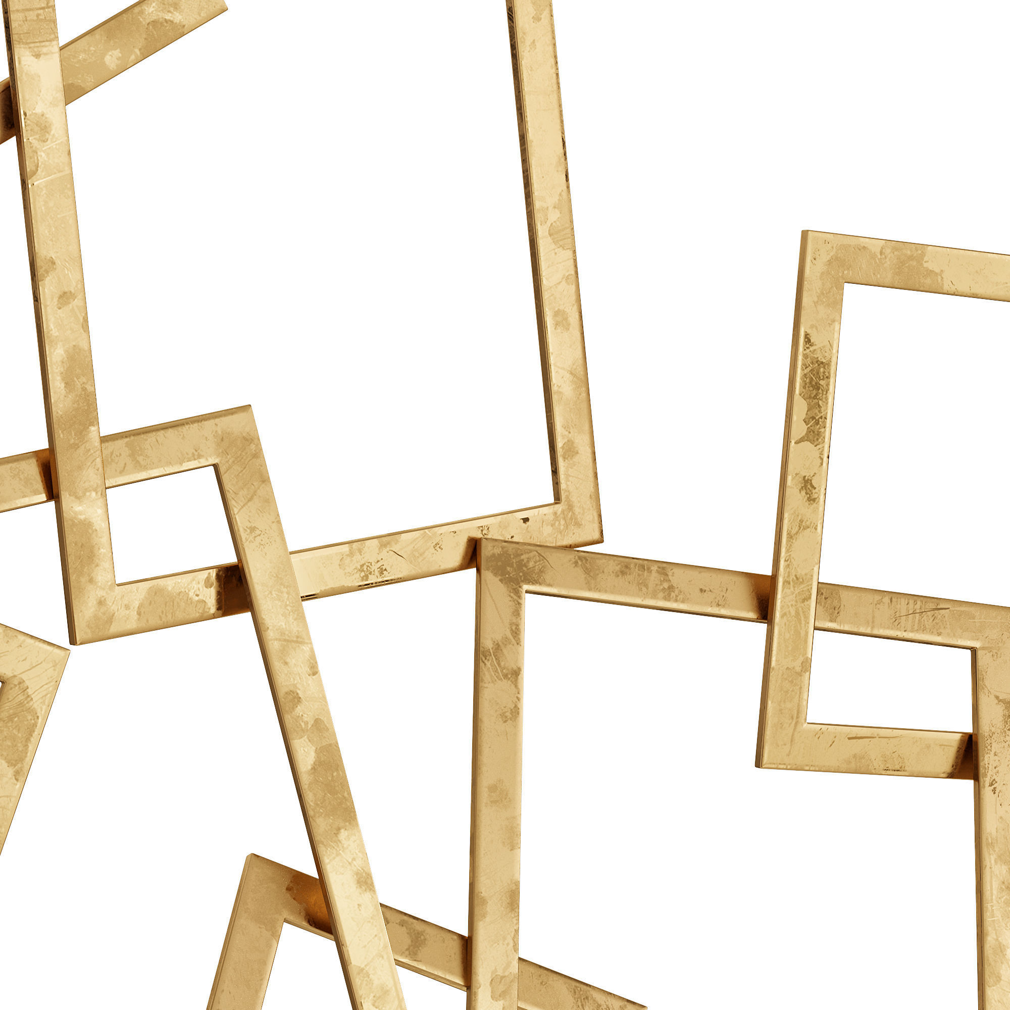 Cole Grey Metal Wall Decor 3D model_2