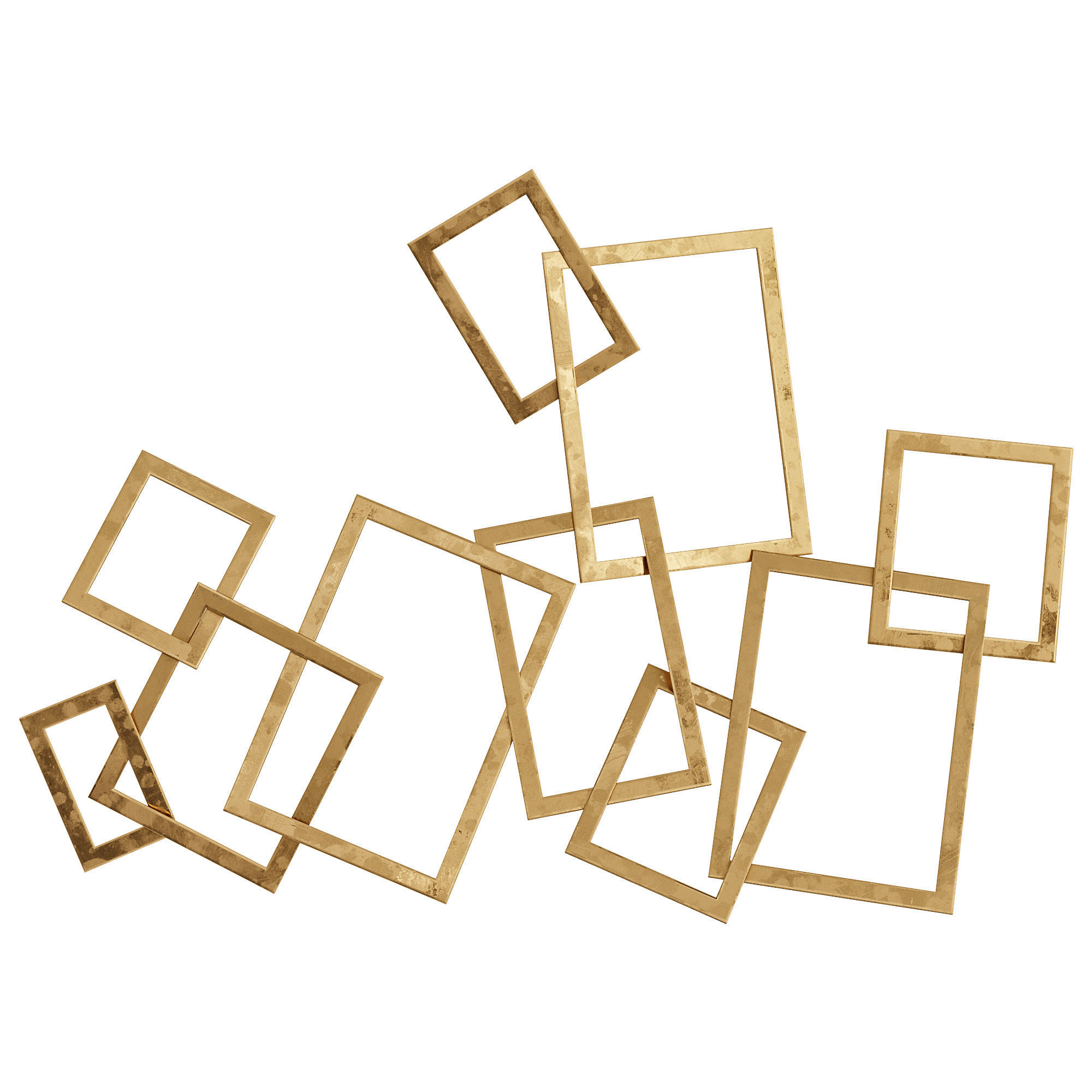 Cole Grey Metal Wall Decor 3D model_1