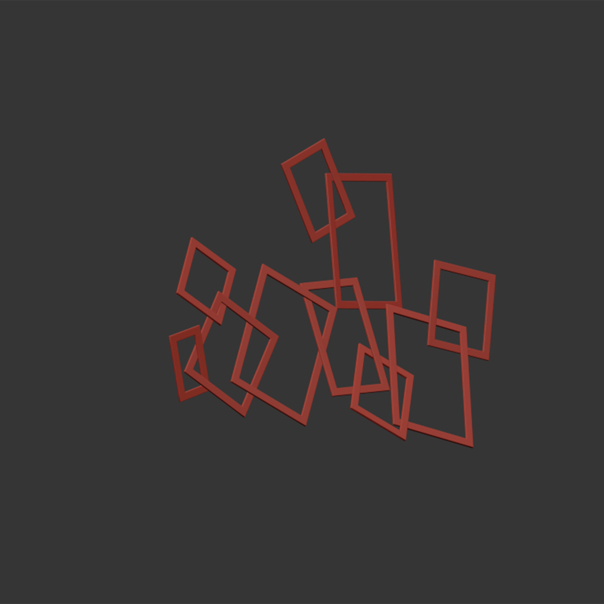 Cole Grey Metal Wall Decor 3D model_6