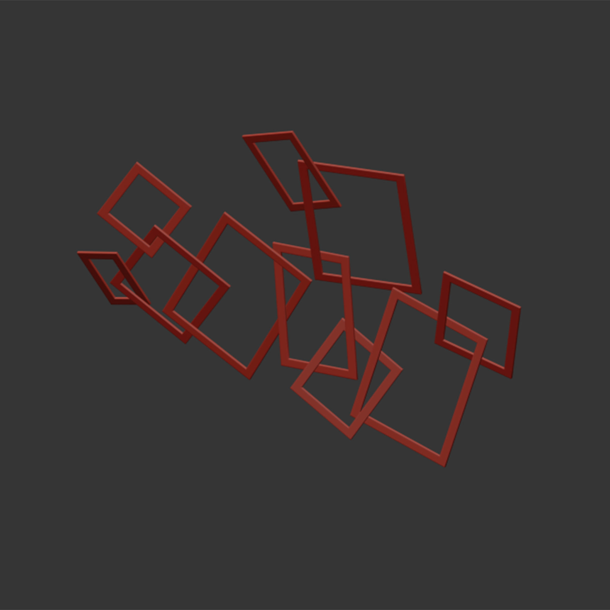 Cole Grey Metal Wall Decor 3D model_7