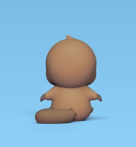 Flexi Platypus 3D print model_2