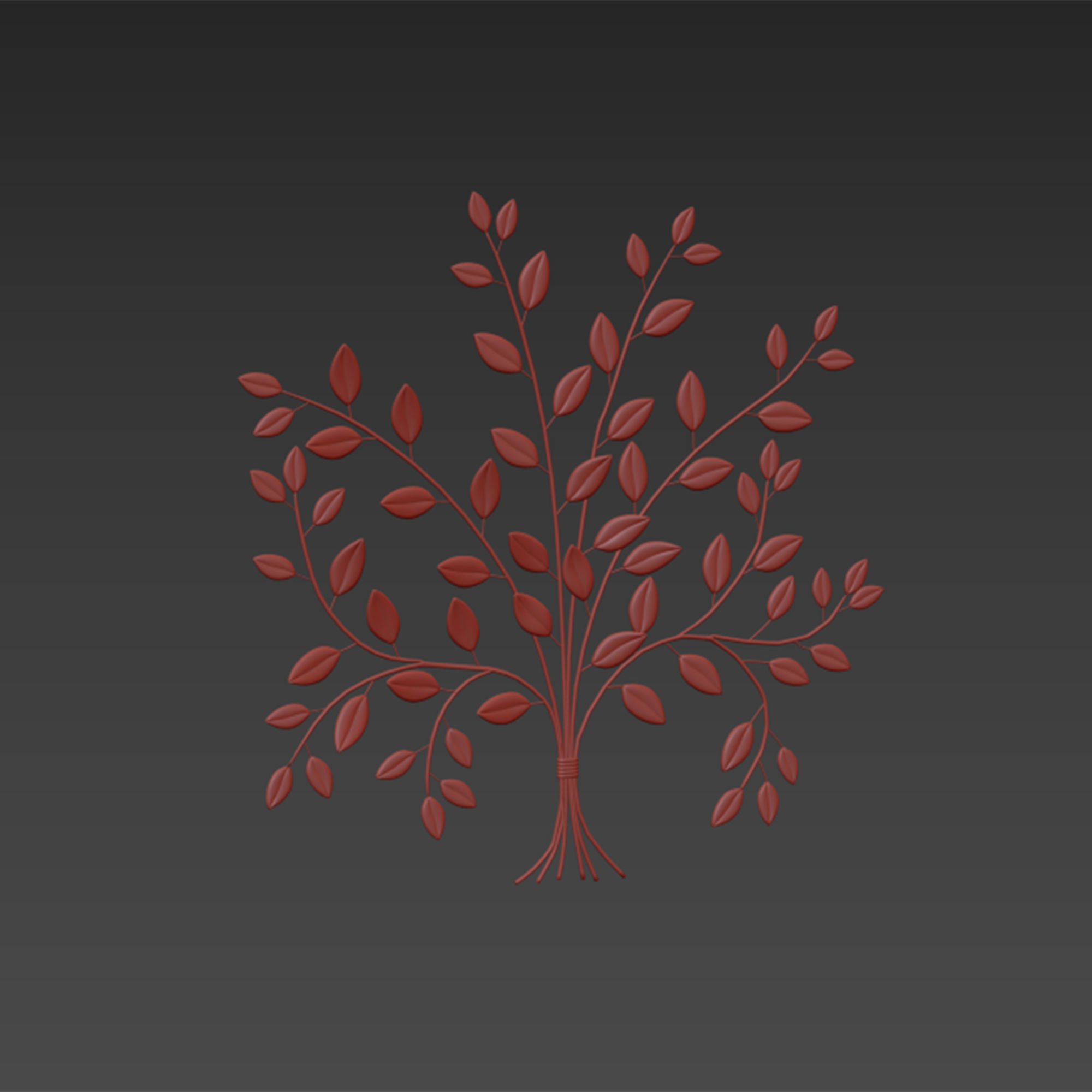 Red barrel studio tree of life wall decor 3D model_5