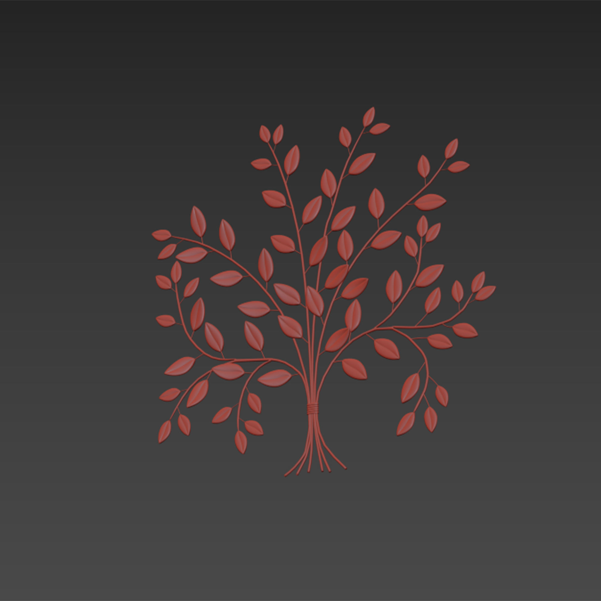 Red barrel studio tree of life wall decor 3D model_6