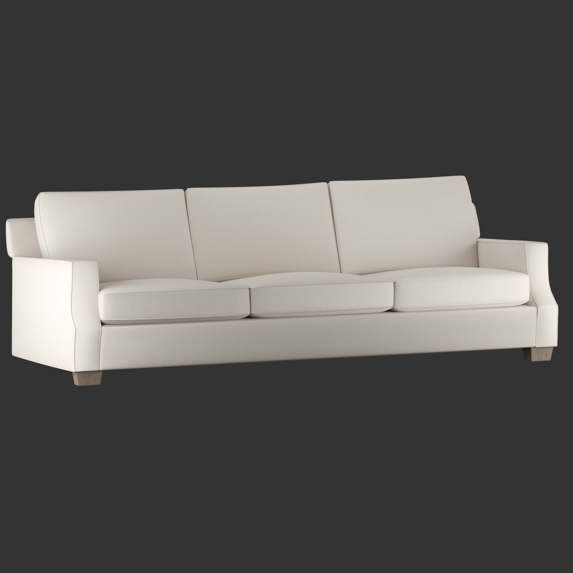 Chambers Sofa Low-poly 3D model_4