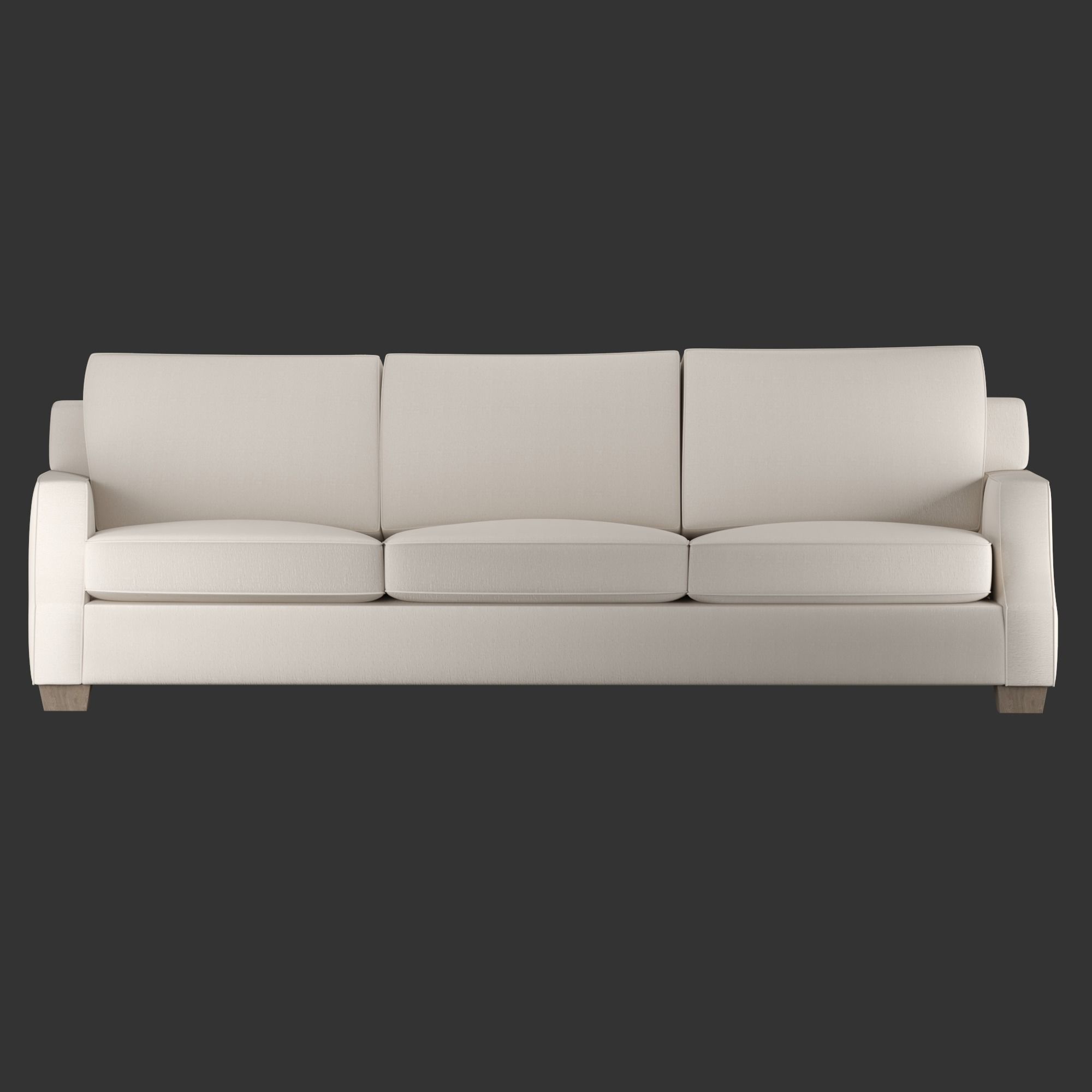 Chambers Sofa Low-poly 3D model_2