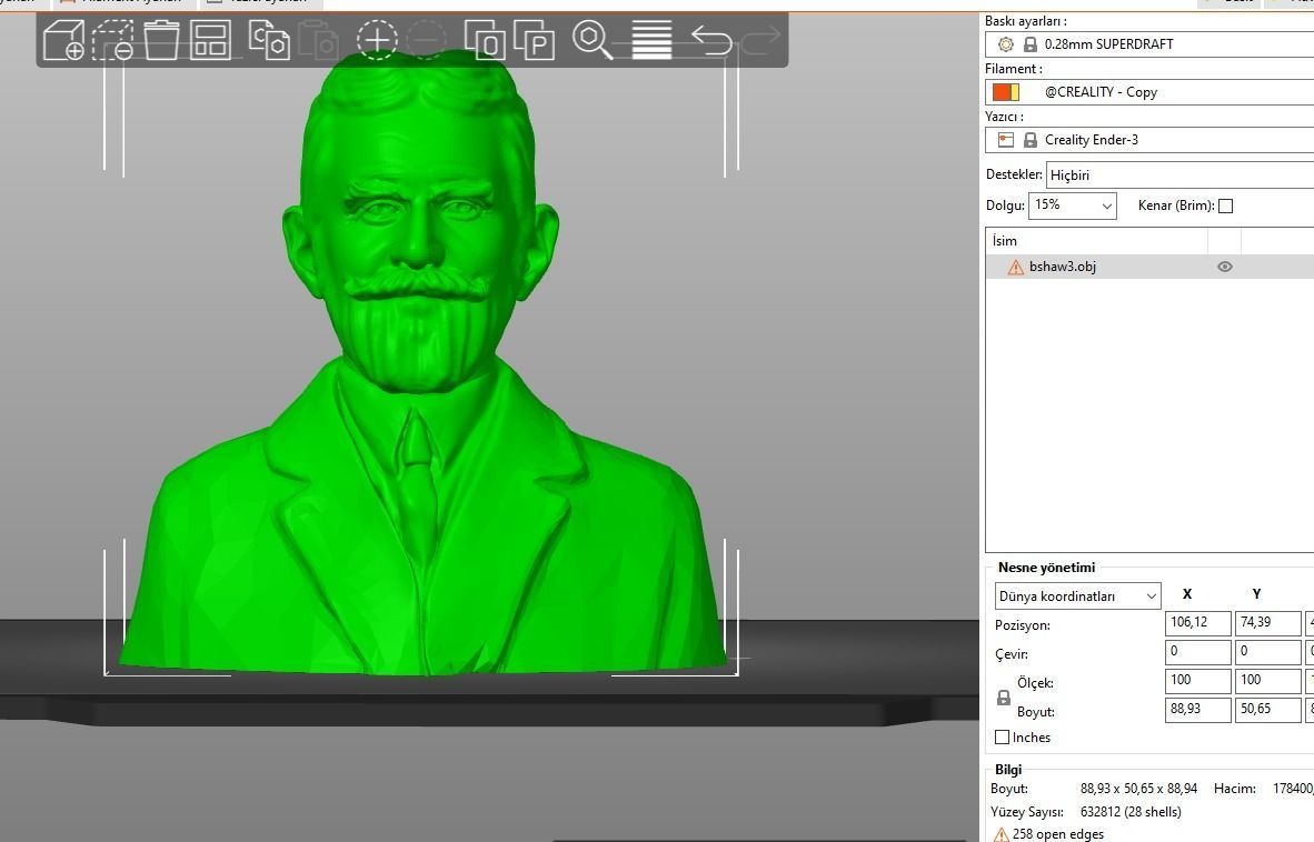 George Bernard Shaw 3D print model_4