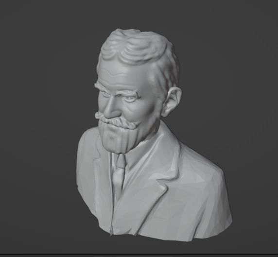 George Bernard Shaw 3D print model_1