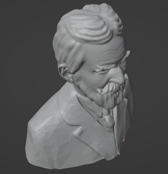 George Bernard Shaw 3D print model_19