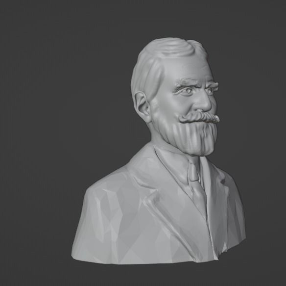 George Bernard Shaw 3D print model_17