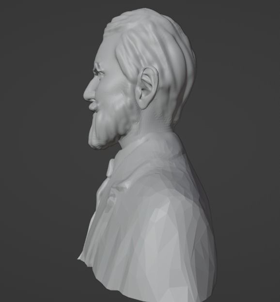 George Bernard Shaw 3D print model_10