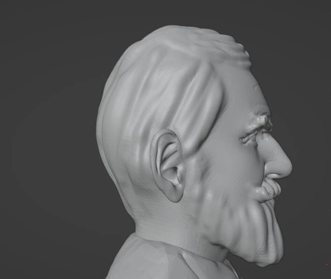George Bernard Shaw 3D print model_13