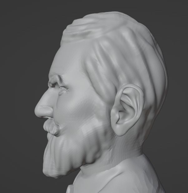 George Bernard Shaw 3D print model_7