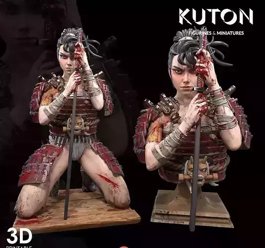 Kinjo kuton bust 3D print model