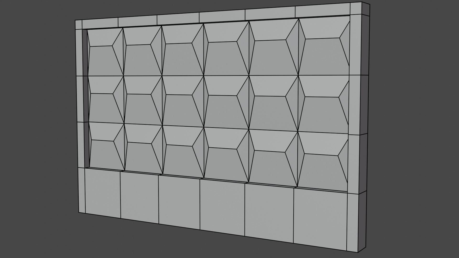 Old soviet factory fence Low-poly 3D model_9