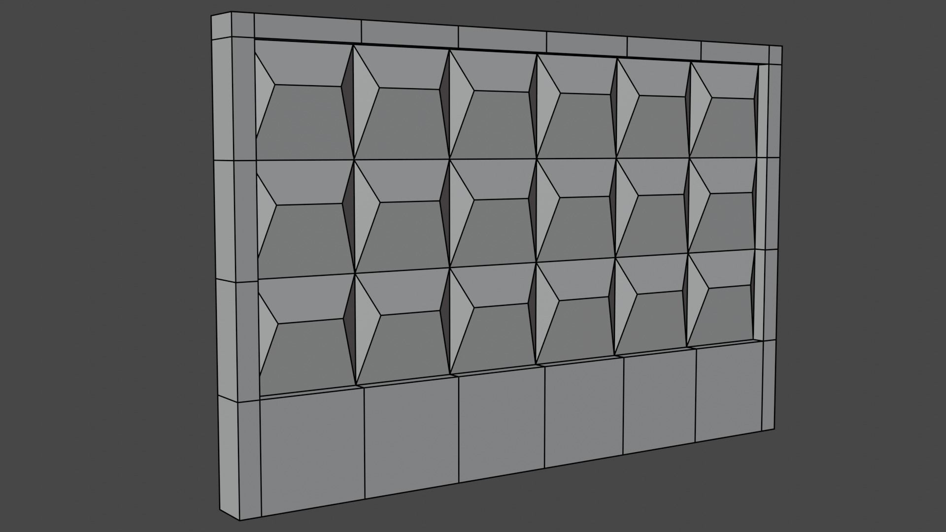 Old soviet factory fence Low-poly 3D model_8