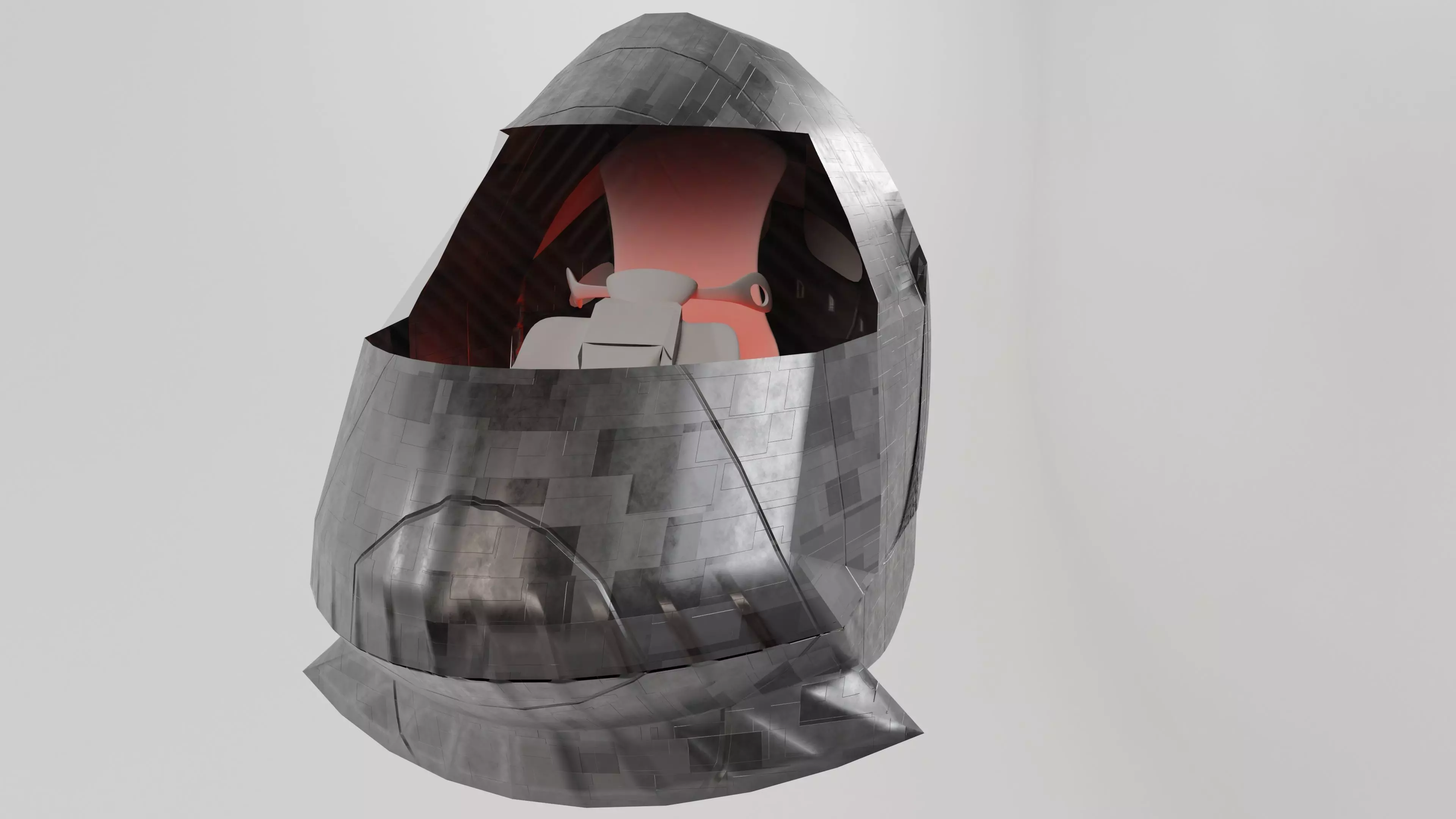 Flying transport of the future 3D model_0