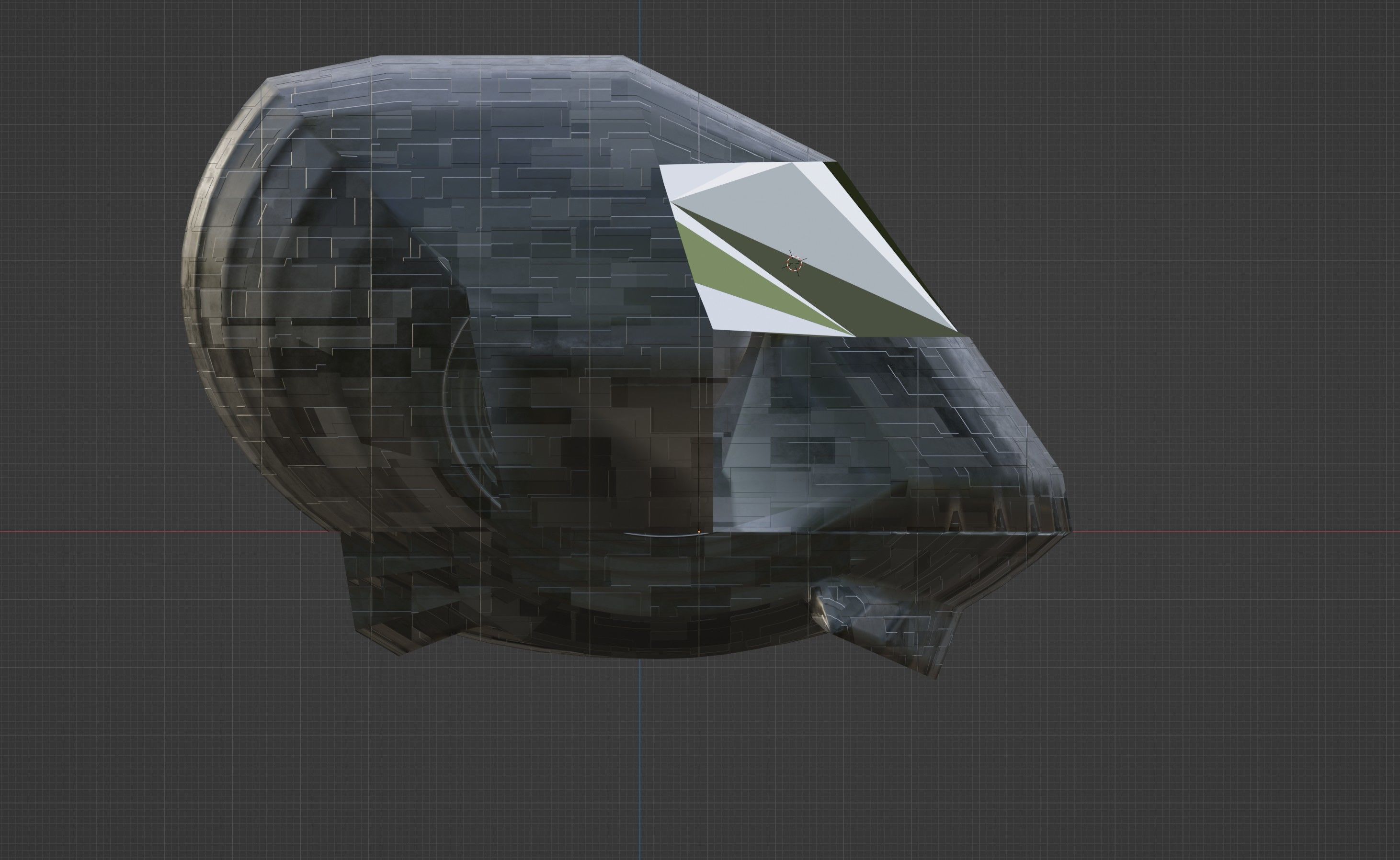 Flying transport of the future 3D model_2