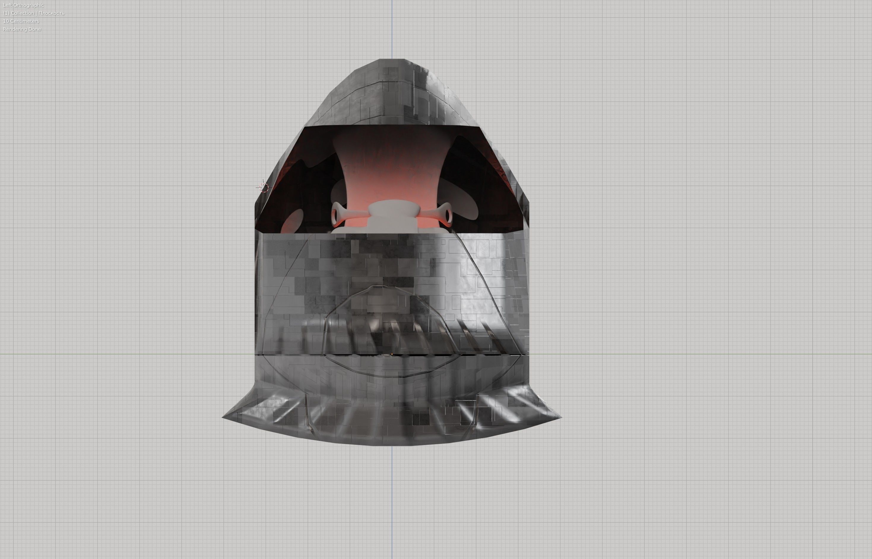 Flying transport of the future 3D model_4