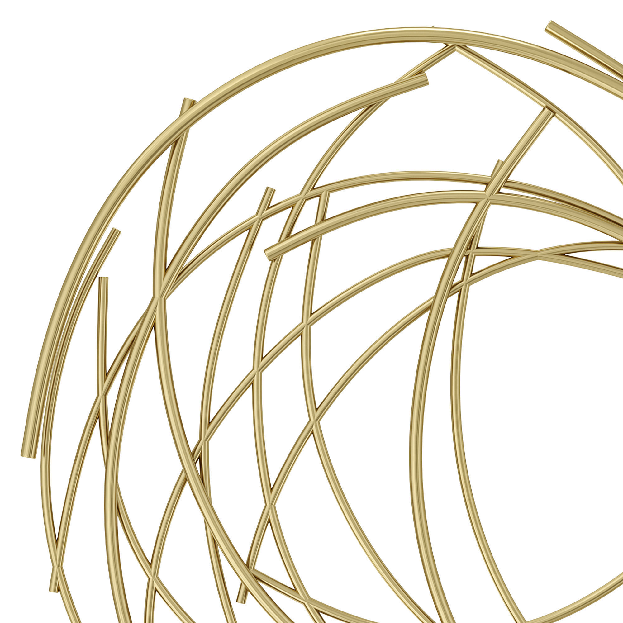 Mercury row abstract wall decor 3D model_2