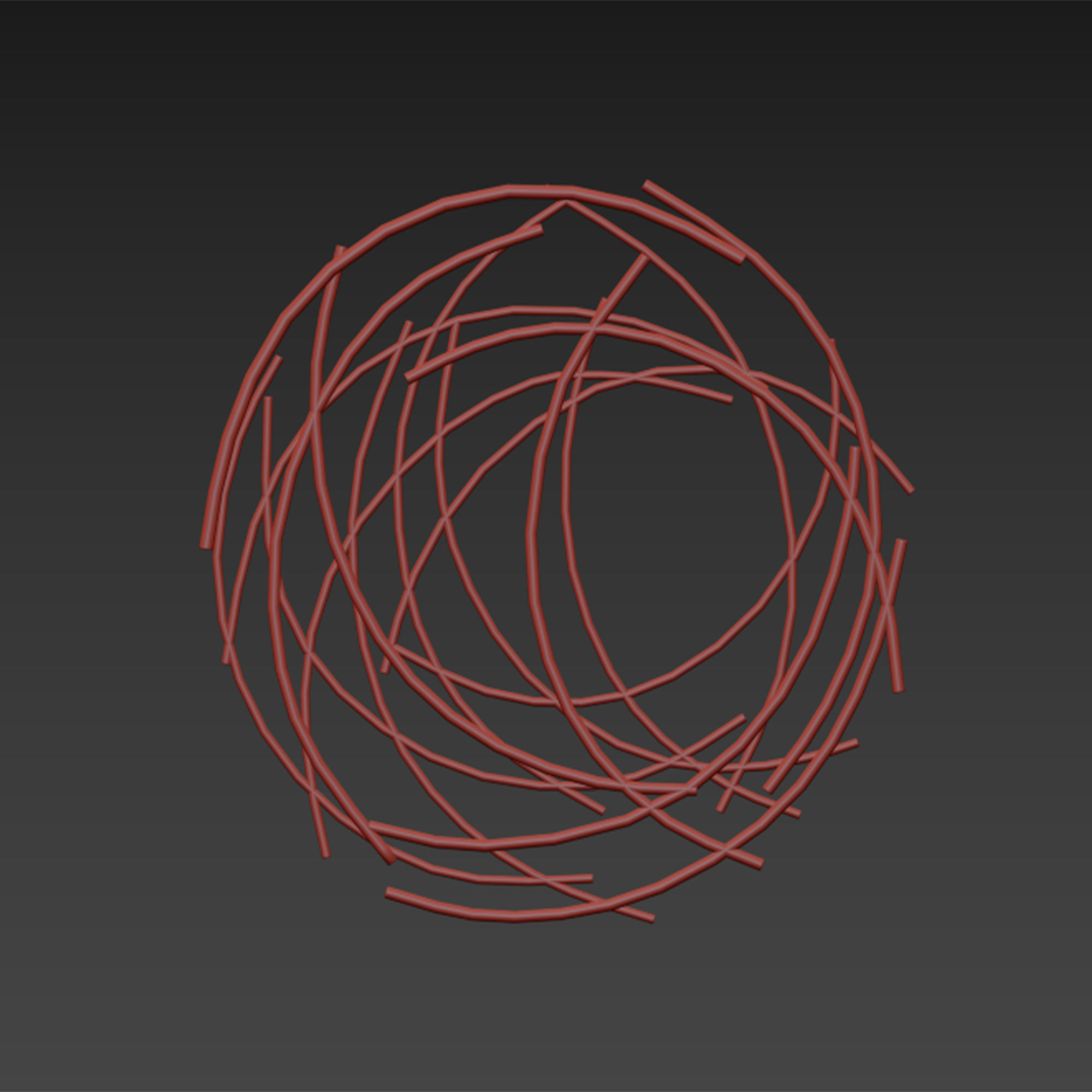 Mercury row abstract wall decor 3D model_7