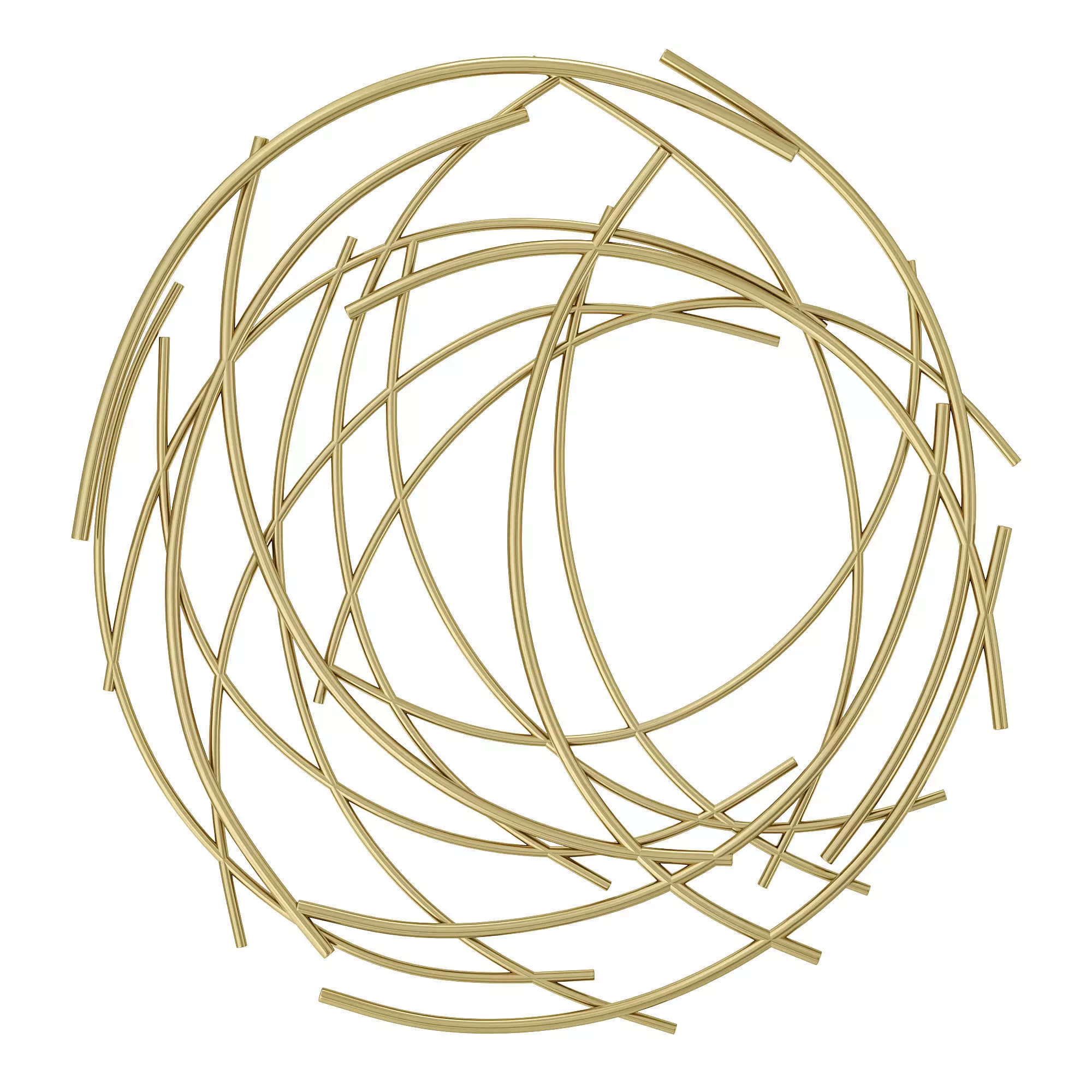 Mercury row abstract wall decor 3D model_0