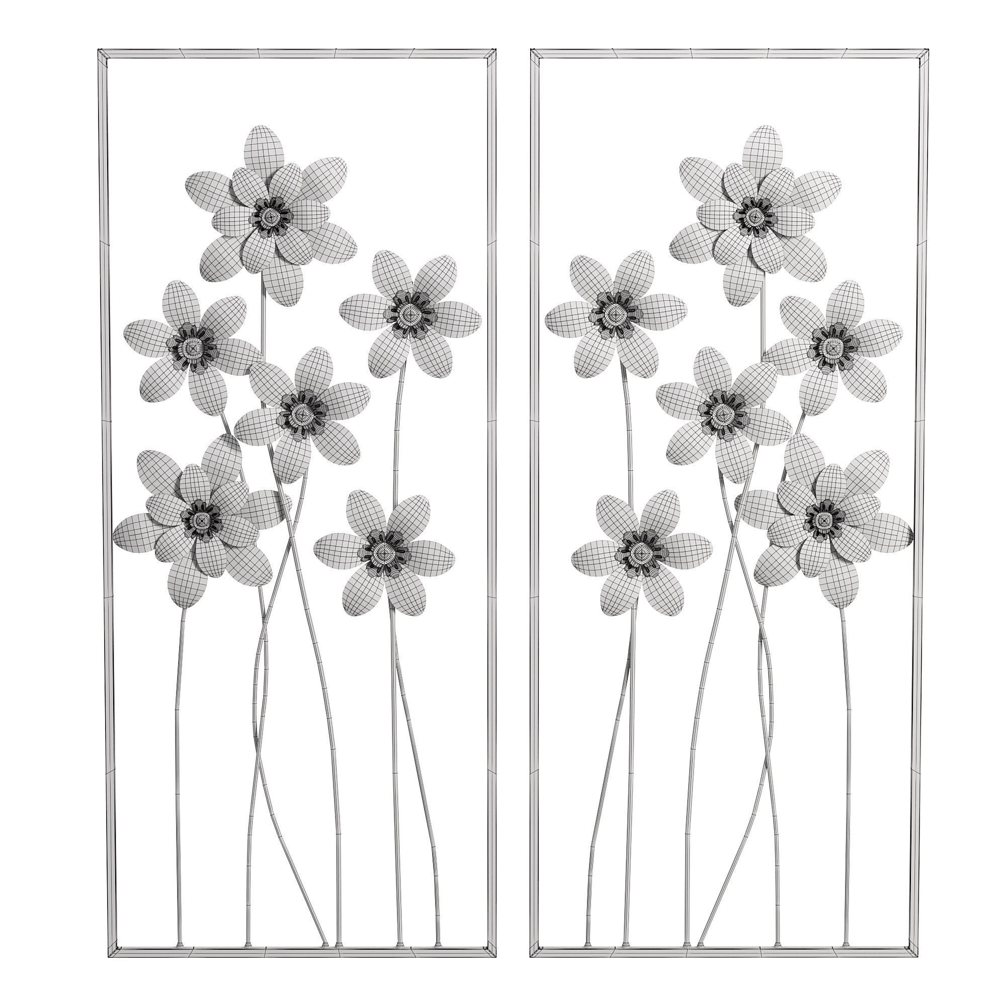 Gracie oaks wall decor 3D model_3