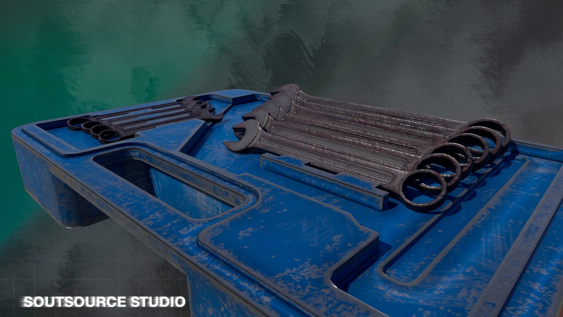 Tool-Instrumental Box LowPoly GameReady by Soutsource Studio Low-poly 3D model_15