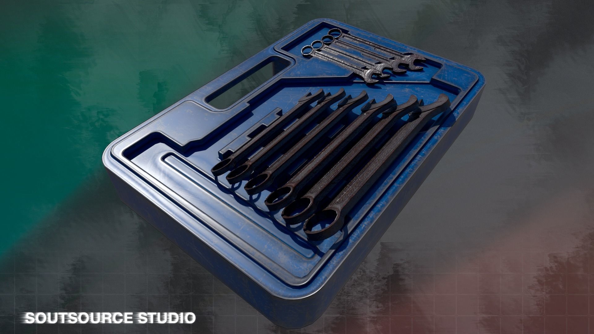 Tool-Instrumental Box LowPoly GameReady by Soutsource Studio Low-poly 3D model_18