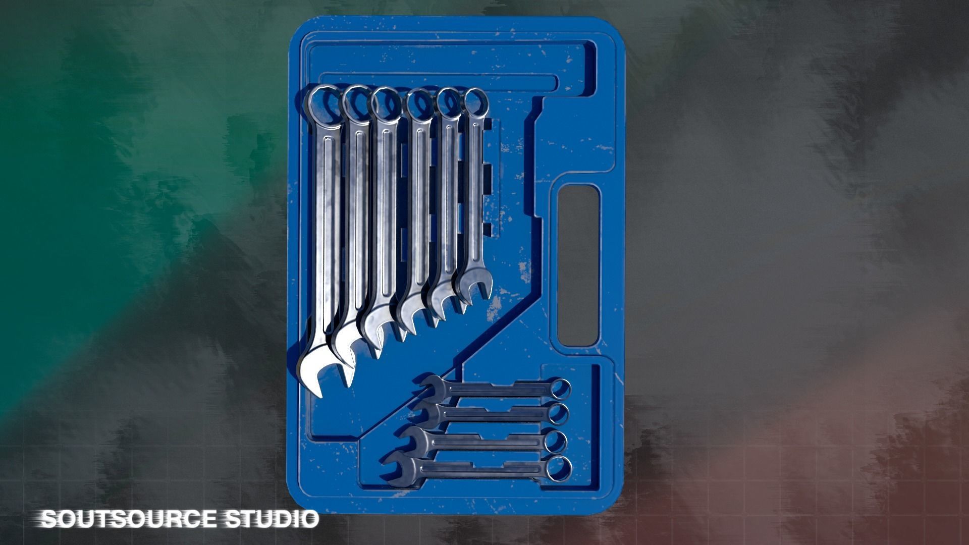 Tool-Instrumental Box LowPoly GameReady by Soutsource Studio Low-poly 3D model_7