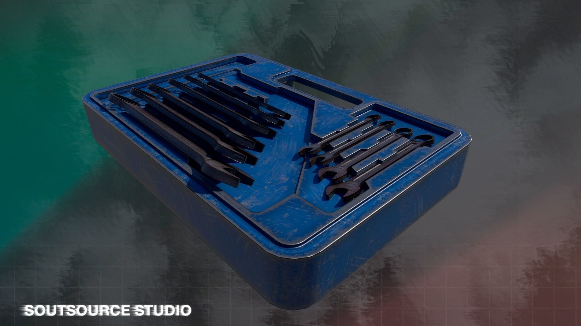 Tool-Instrumental Box LowPoly GameReady by Soutsource Studio Low-poly 3D model_17