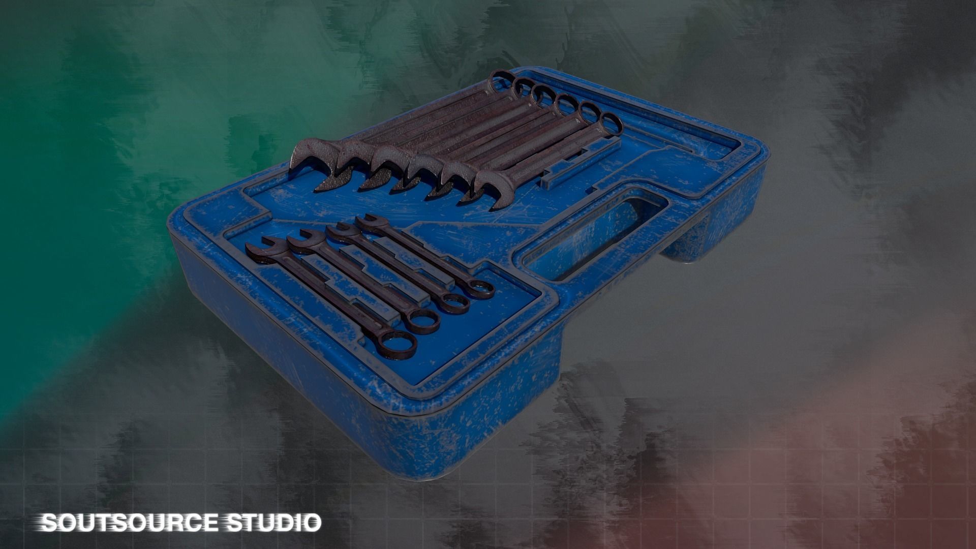 Tool-Instrumental Box LowPoly GameReady by Soutsource Studio Low-poly 3D model_14
