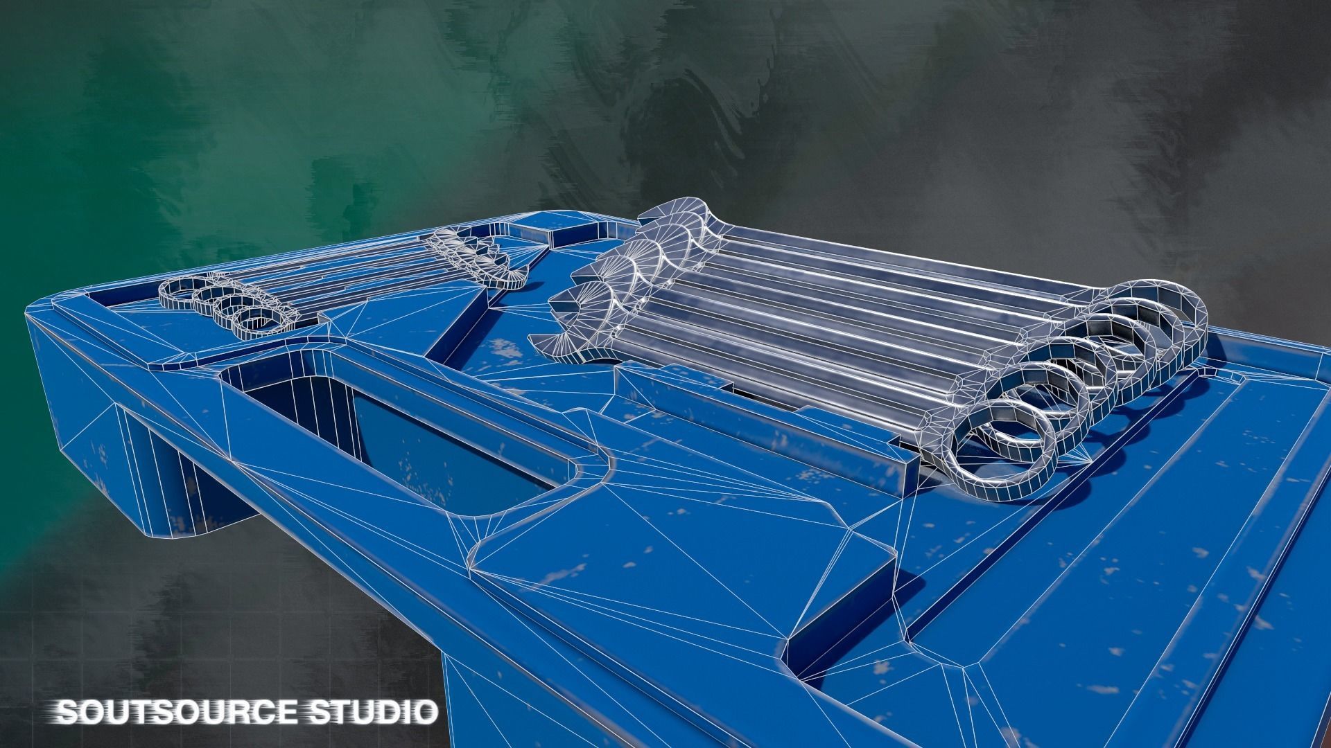 Tool-Instrumental Box LowPoly GameReady by Soutsource Studio Low-poly 3D model_6
