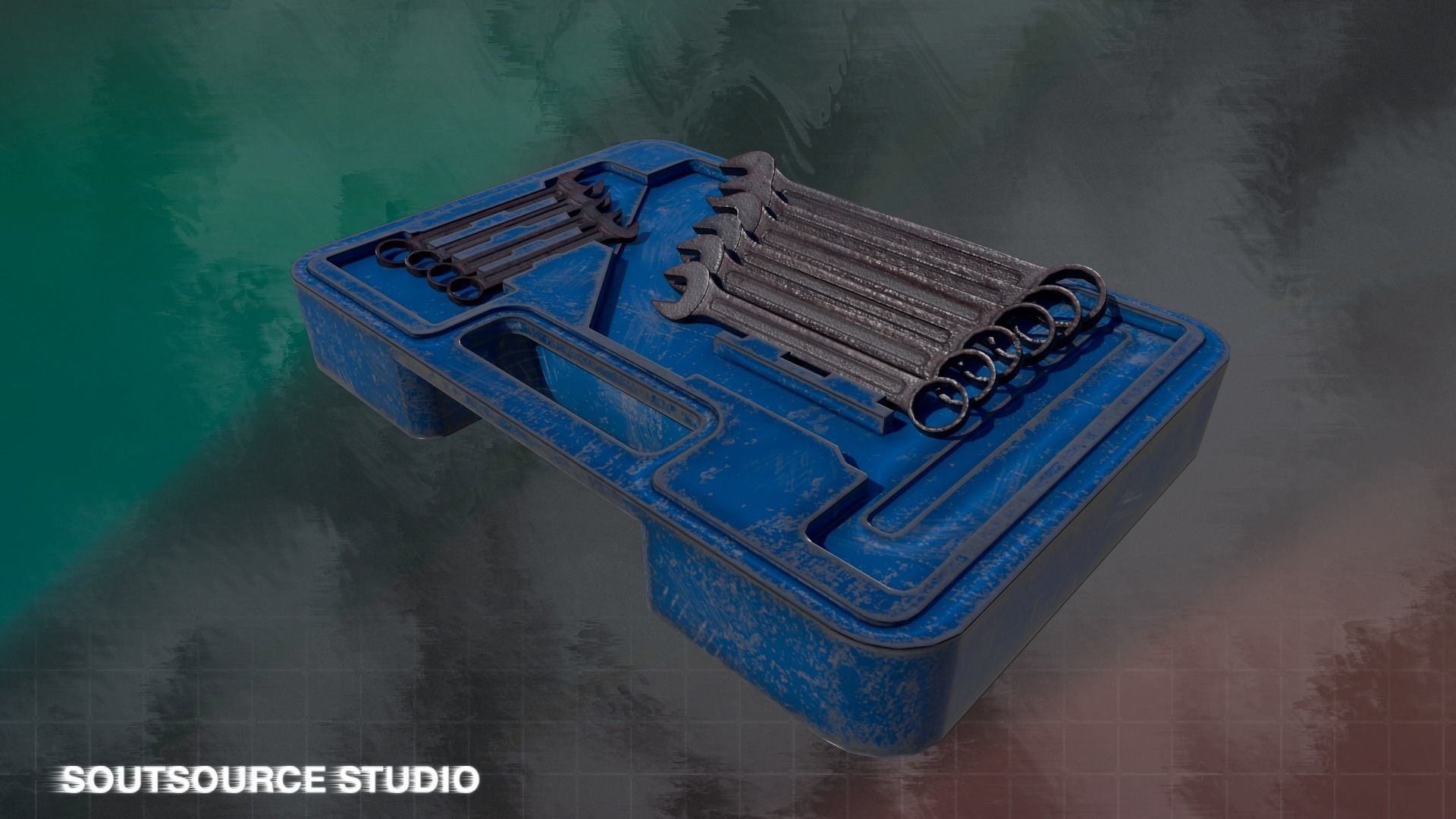 Tool-Instrumental Box LowPoly GameReady by Soutsource Studio Low-poly 3D model_13