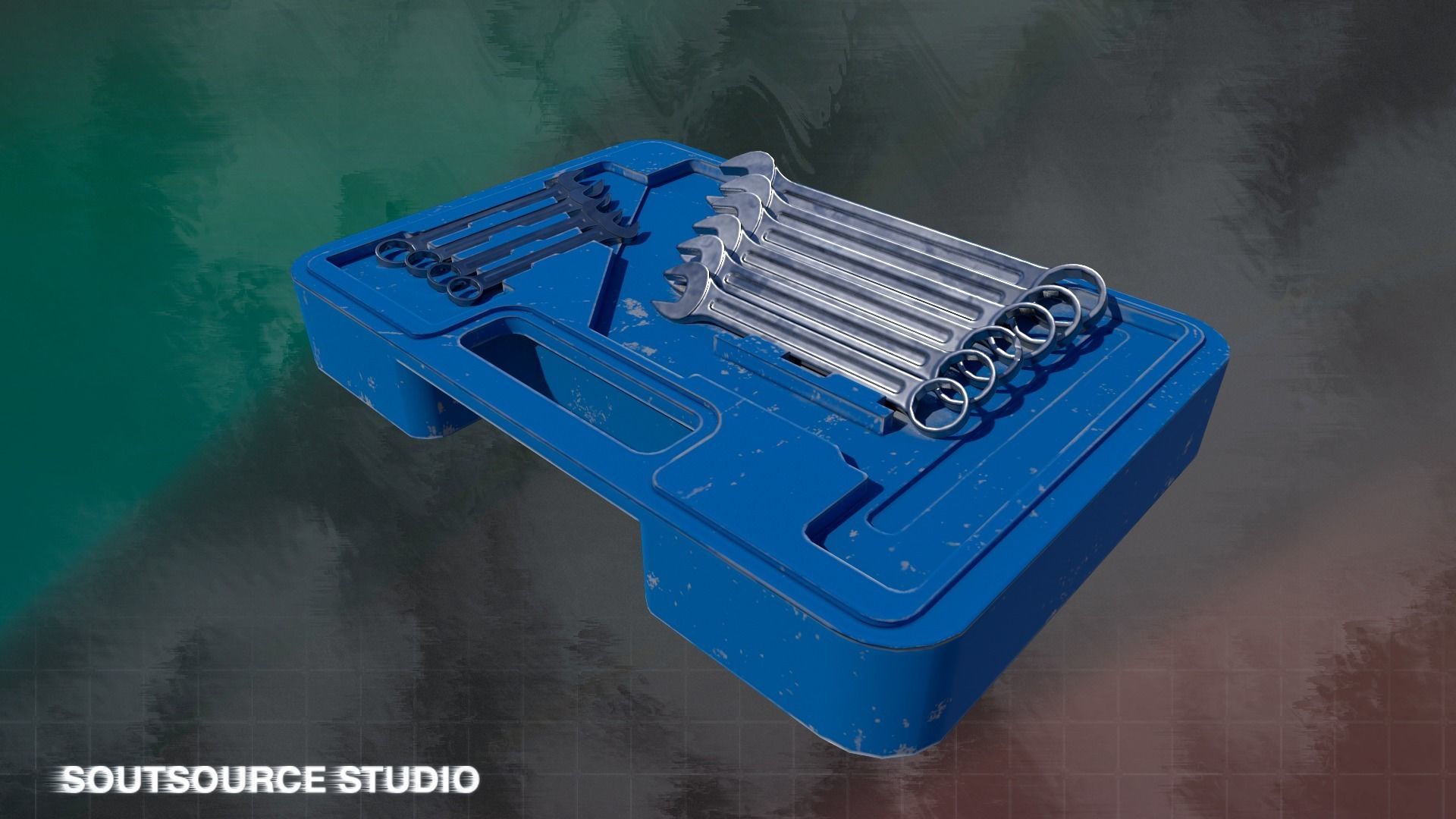 Tool-Instrumental Box LowPoly GameReady by Soutsource Studio Low-poly 3D model_1
