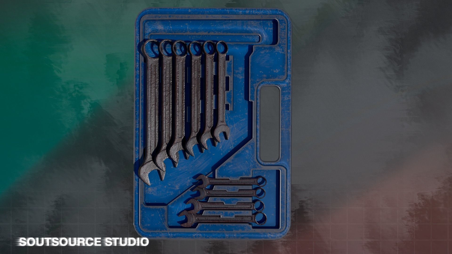 Tool-Instrumental Box LowPoly GameReady by Soutsource Studio Low-poly 3D model_16