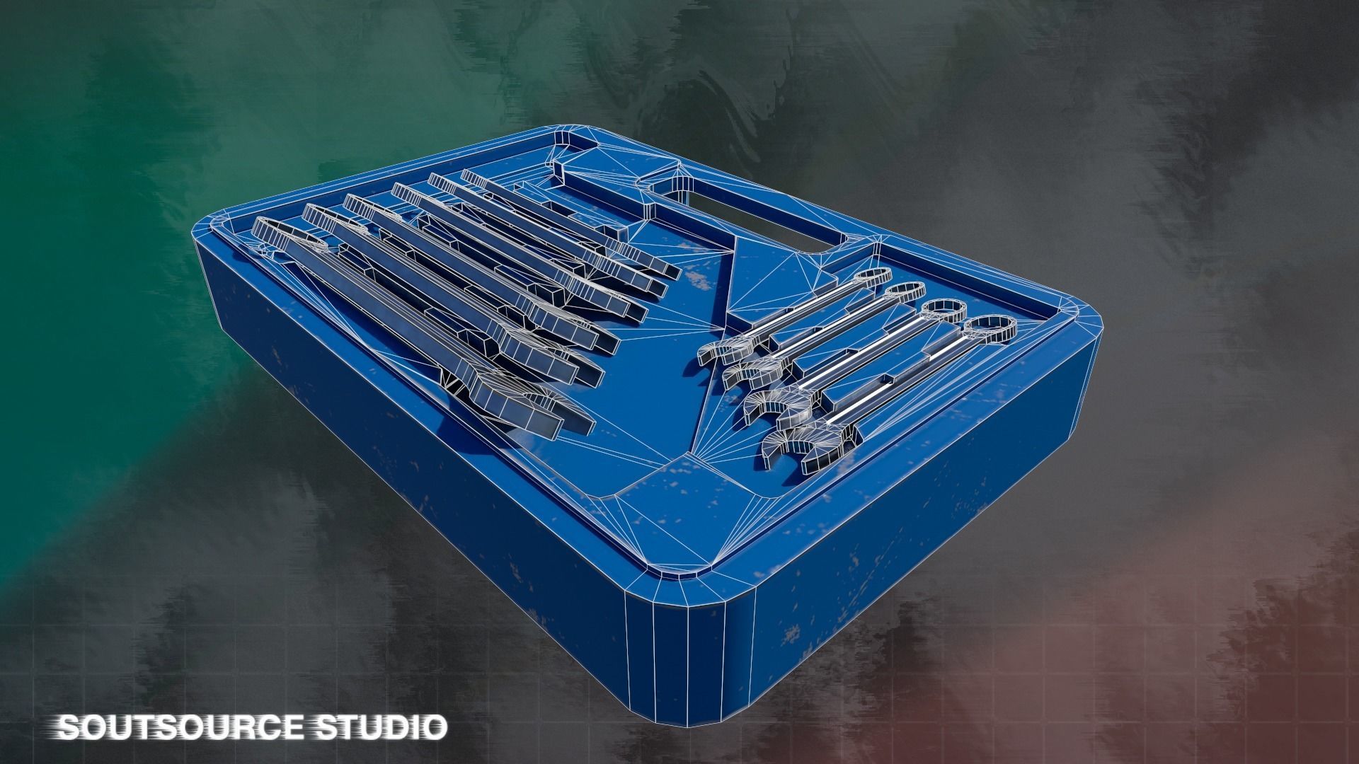 Tool-Instrumental Box LowPoly GameReady by Soutsource Studio Low-poly 3D model_10