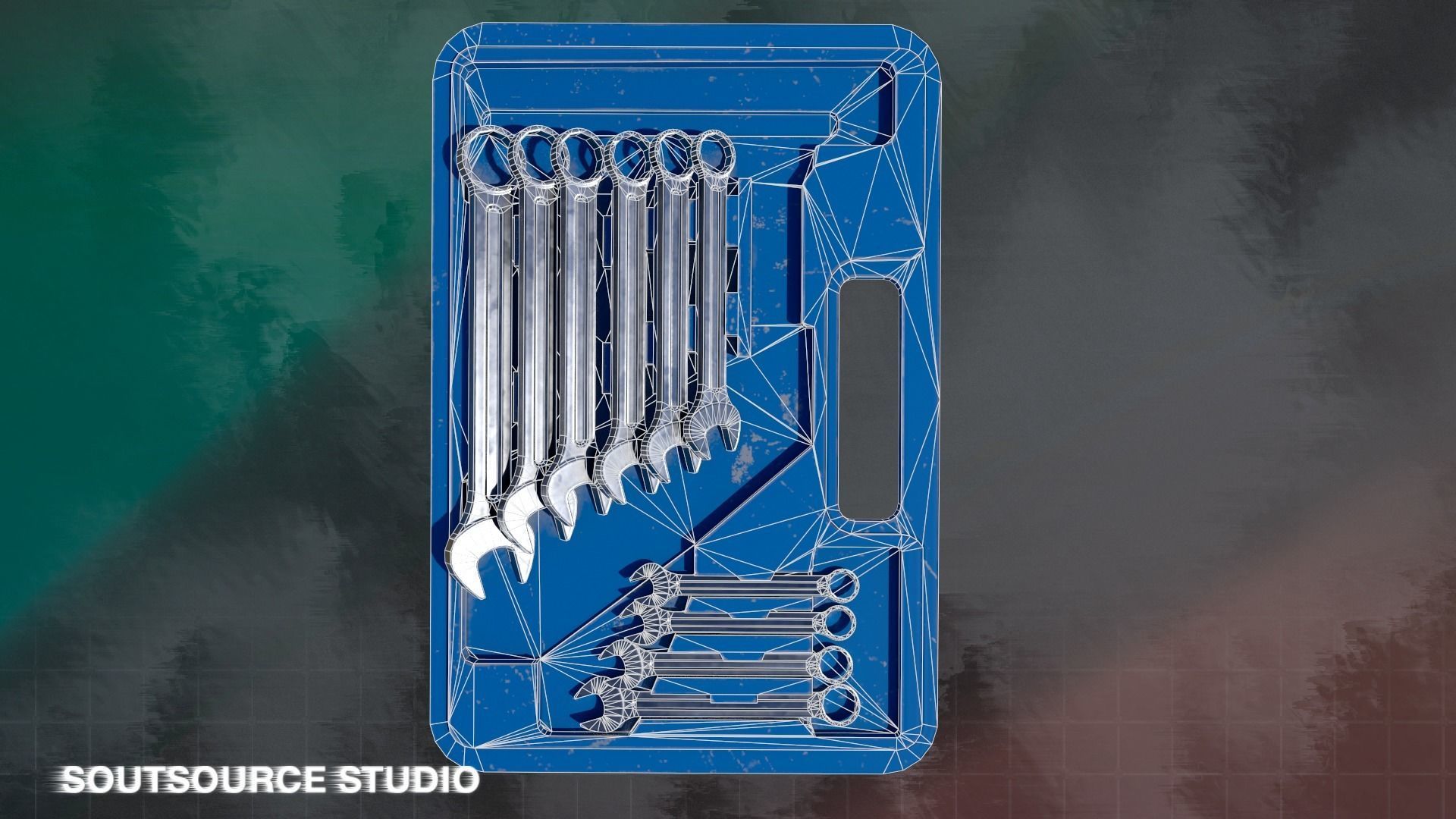 Tool-Instrumental Box LowPoly GameReady by Soutsource Studio Low-poly 3D model_8