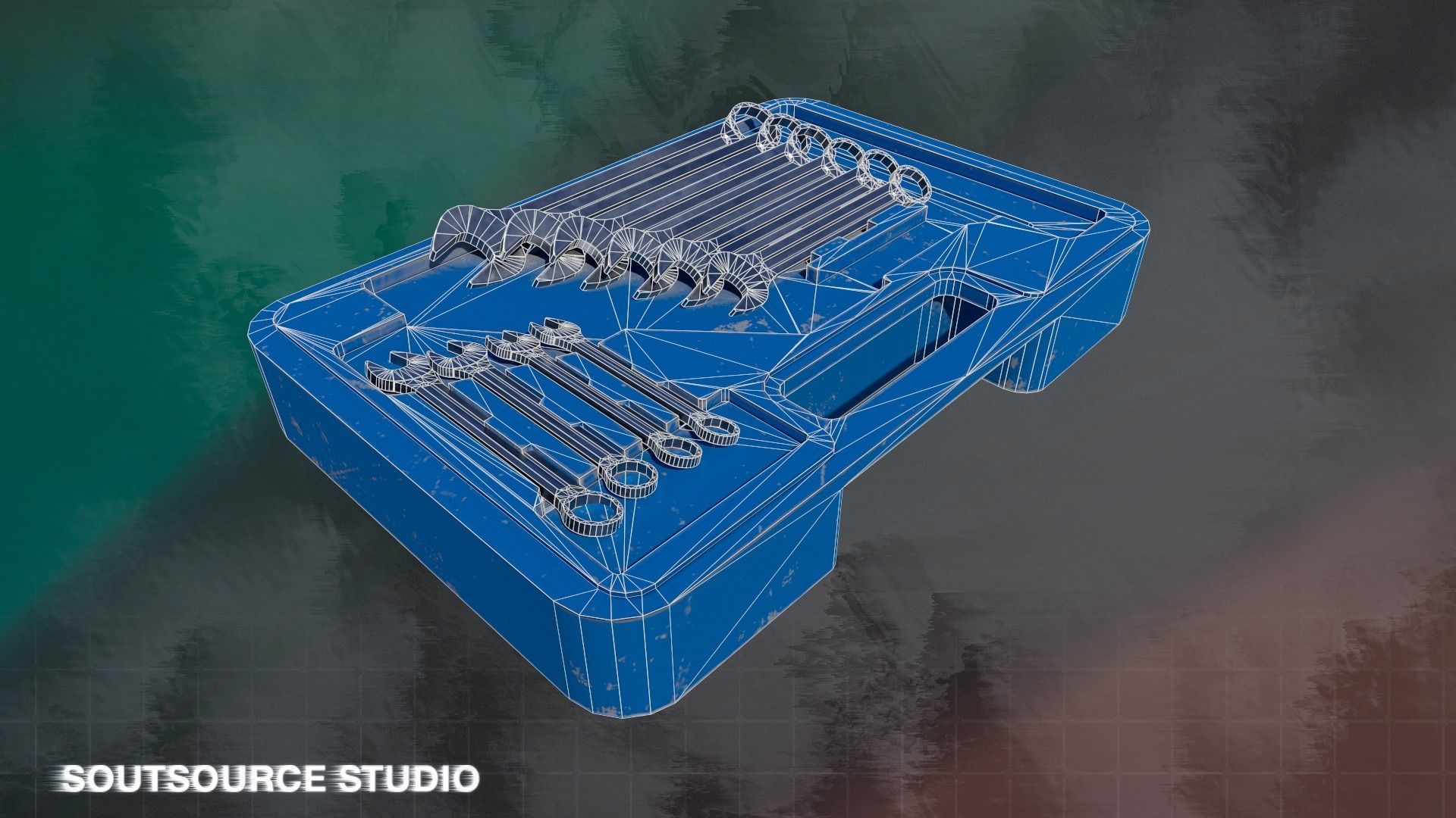 Tool-Instrumental Box LowPoly GameReady by Soutsource Studio Low-poly 3D model_4