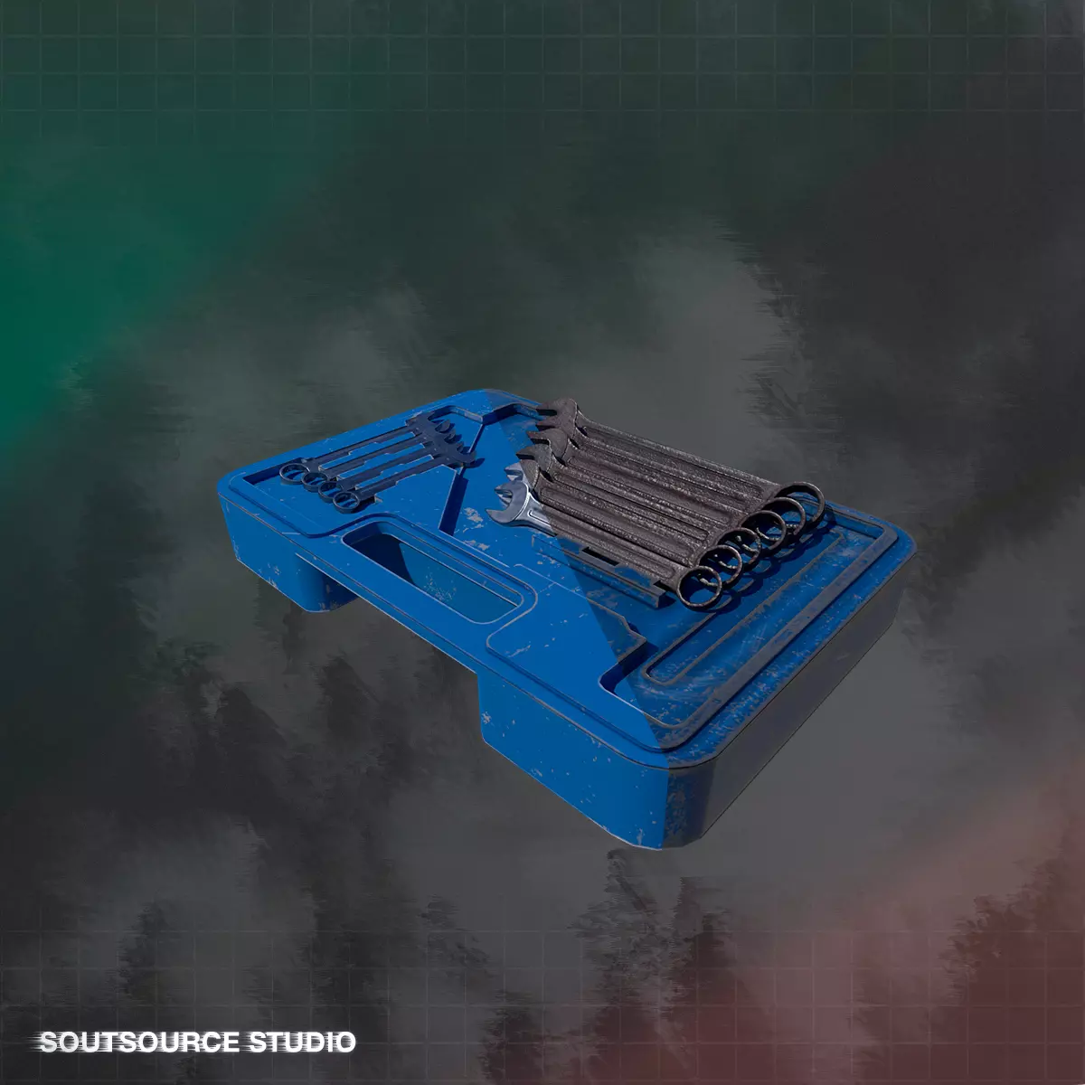 Tool-Instrumental Box LowPoly GameReady by Soutsource Studio Low-poly 3D model_0