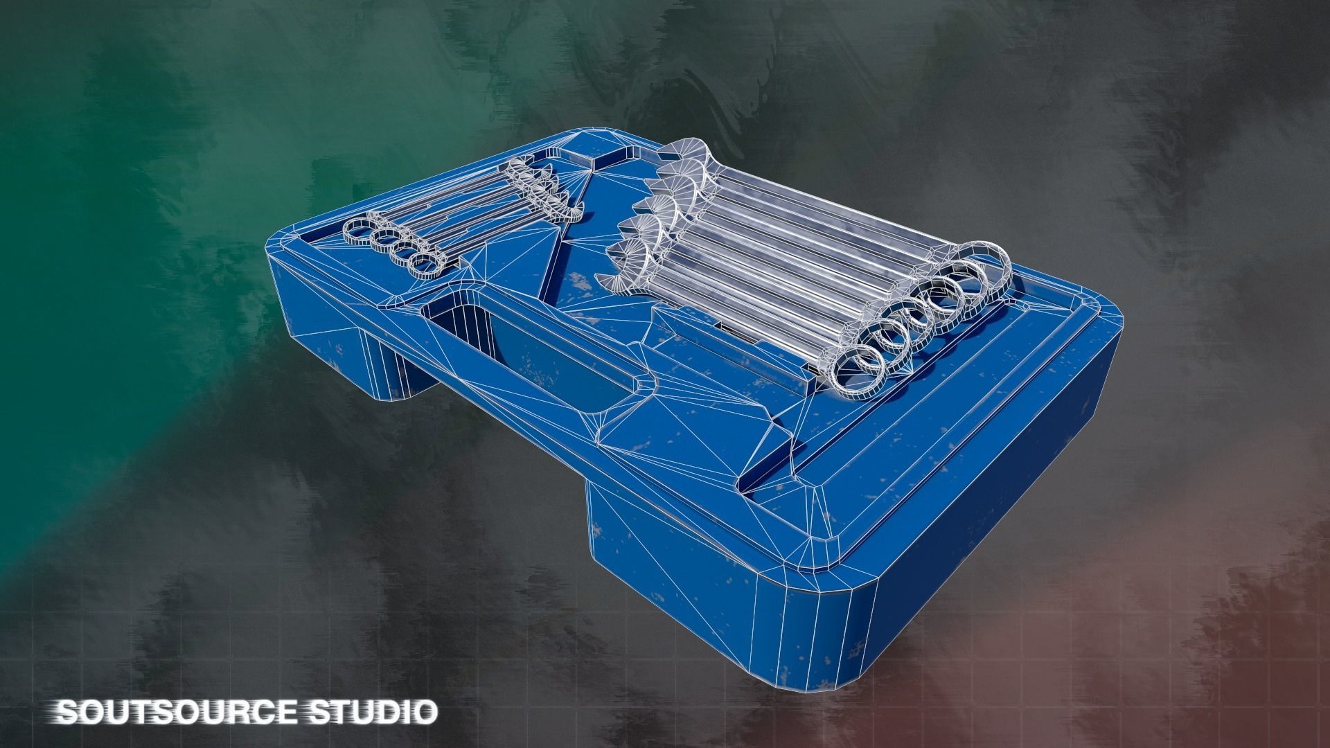 Tool-Instrumental Box LowPoly GameReady by Soutsource Studio Low-poly 3D model_2