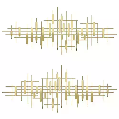 Osmoliving by cosmopolitan gold metal contemporary wall decor