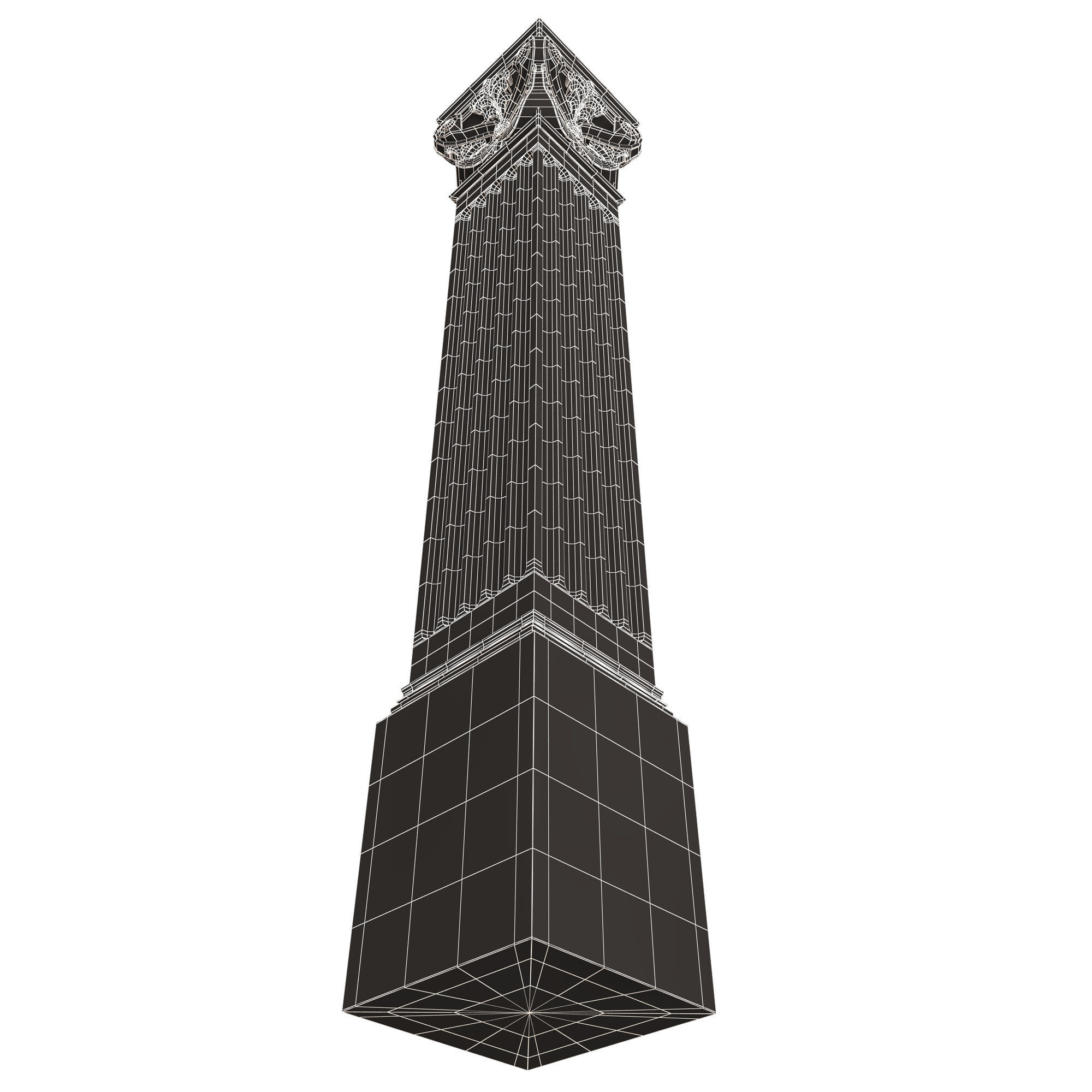 Column Capital 0702 Low-poly 3D model_15