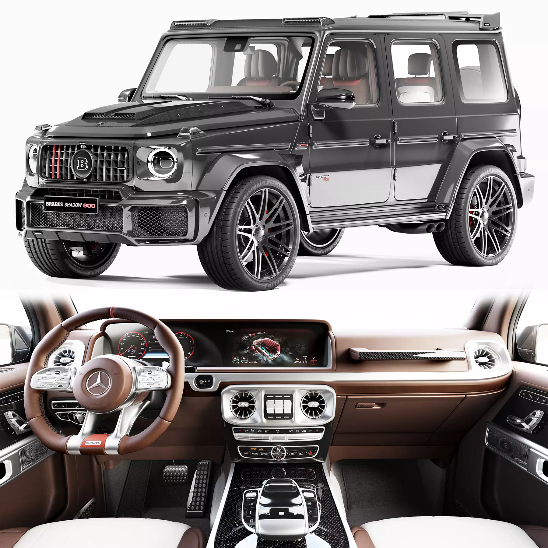 Brabus Shadow 800 3D model_0