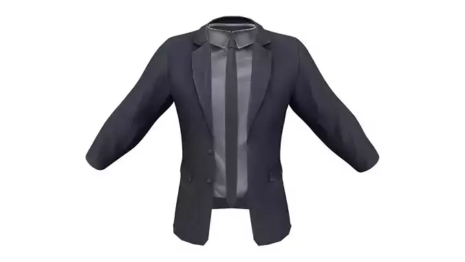 Men Charcoal Gray Suit Jacket With Shirt And Tie
